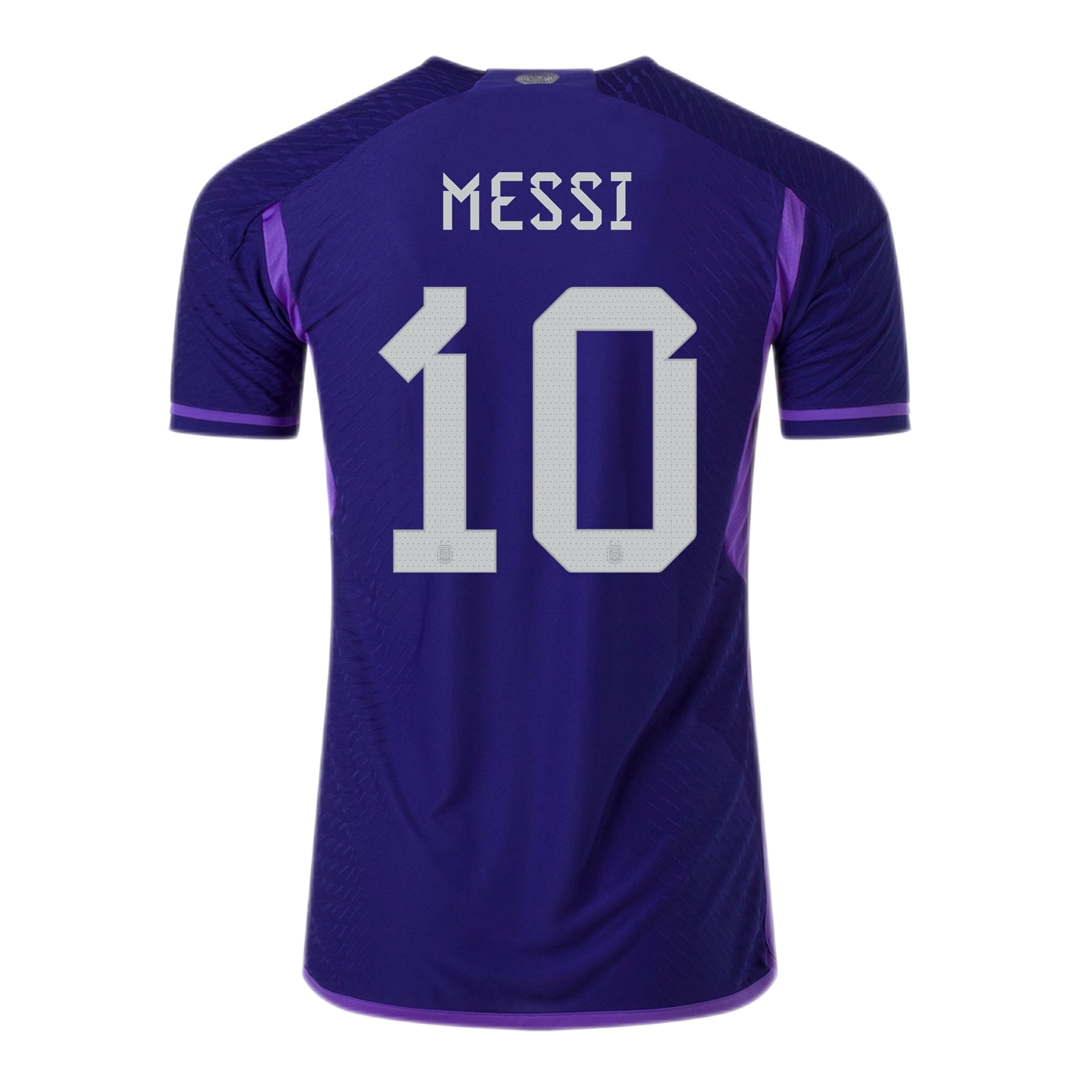 New Messi 10 Argentina Away World Cup 2022 Champion Authentic Jersey