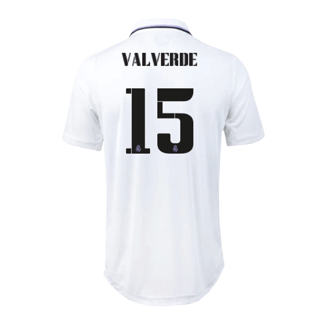 VALVERDE 15 Real Madrid Home Authentic Jersey 2022 23 Gogoalshop