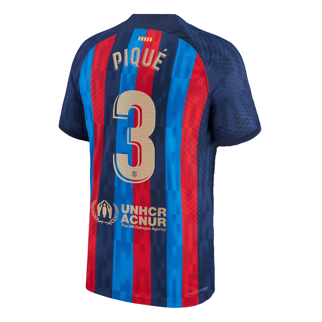 PIQUÉ 3 Barcelona Home Authentic Jersey 2022 23 Gogoalshop