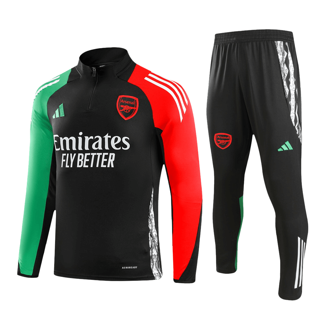 Arsenal Zip Tracksuit Black Gogoalshop