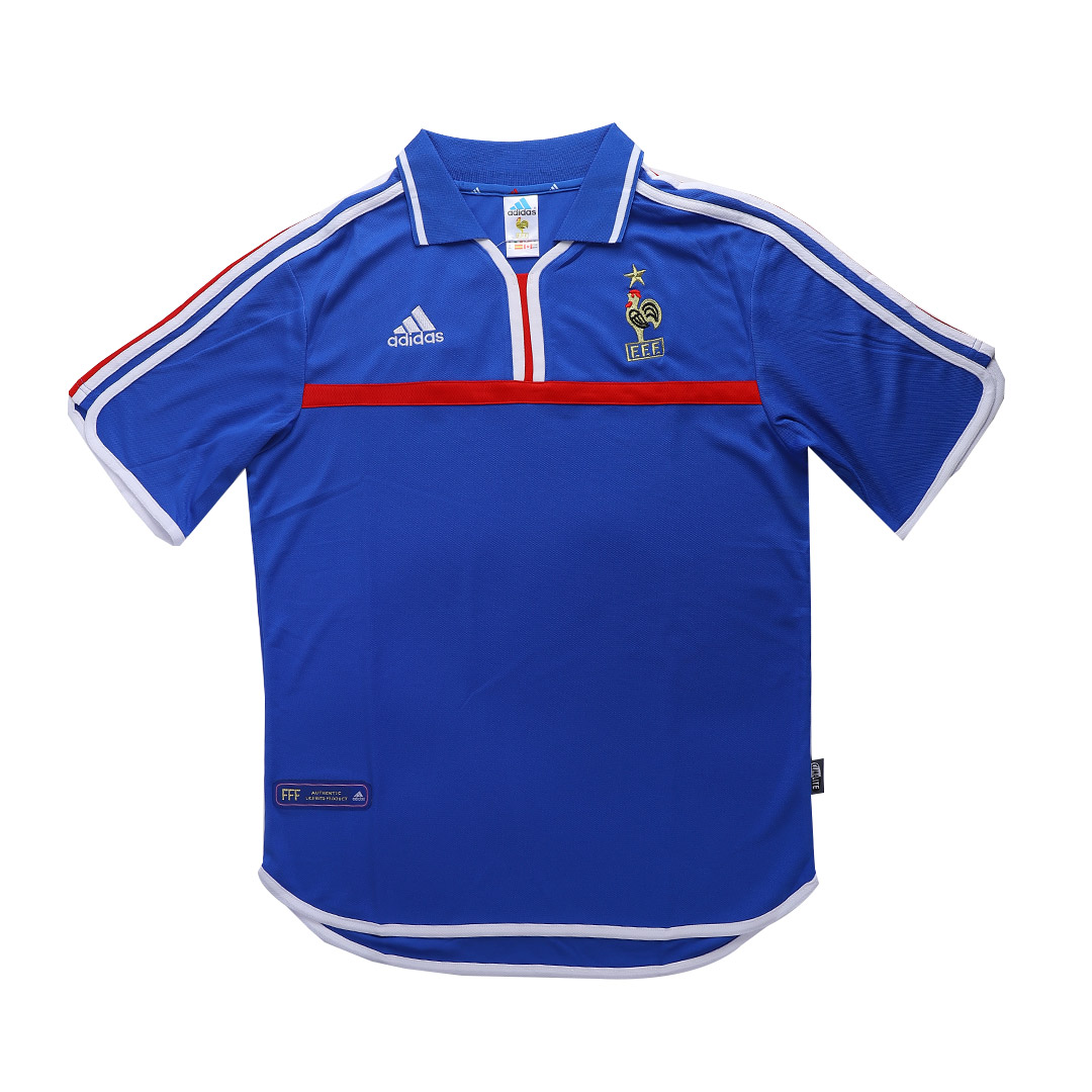 gogoalshop | 2000 France Home Blue Retro Soccer Jerseys Shirt | France