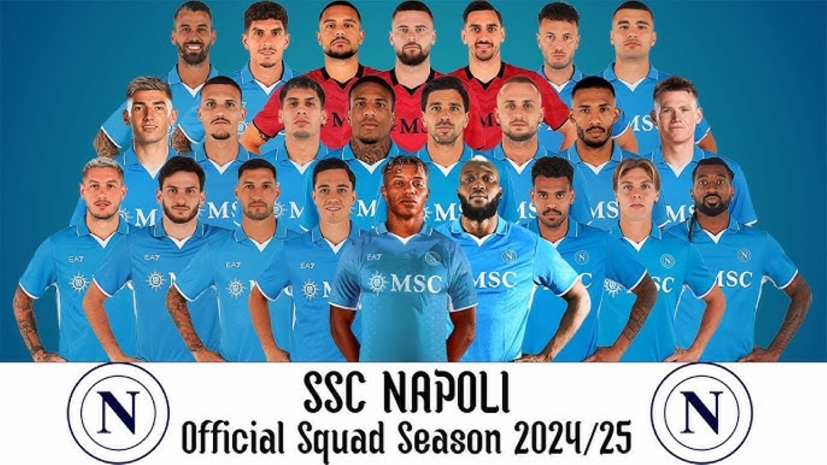 Napoli team photo 2024