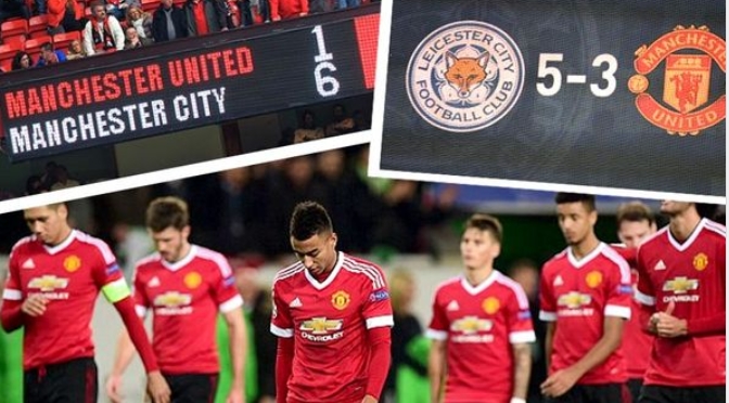 Manchester United looked down in defeat