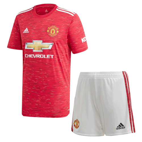 Manchester United Home Kids Soccer Jerseys Kit 2020/21 | Gogoalshop