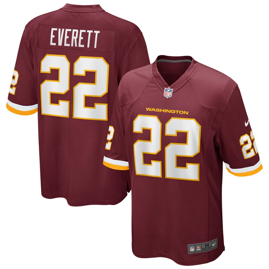 NFL Everett #22 Washington Football Team Game Jersey | Gogoalshop