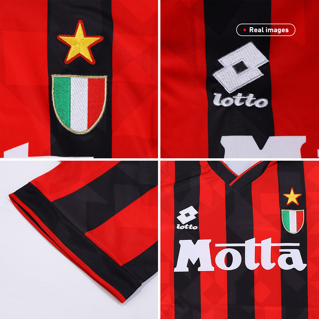 Camiseta AC Milan Retro Clásica 1991-1992 vintage jersey