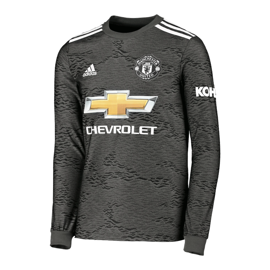 man utd long sleeve away shirt