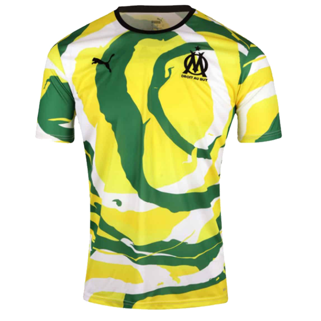 green and yellow soccer jersey