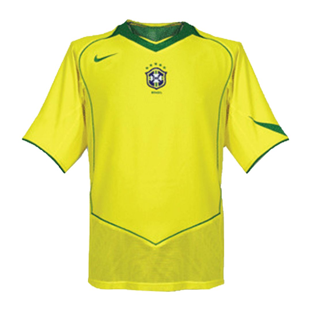 Vintage Soccer Jersey Brazil Home 2004 | Gogoalshop