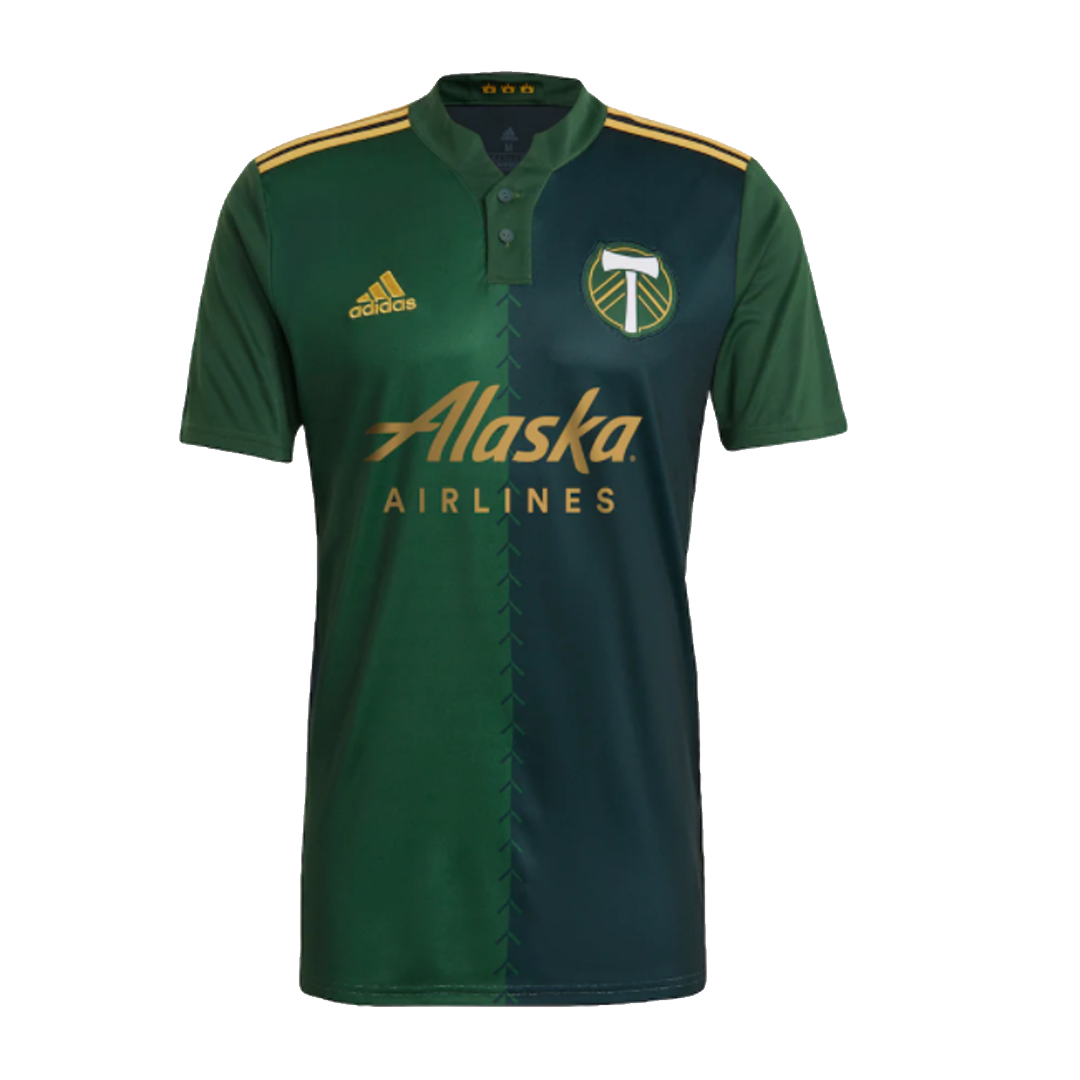 Men's Authentic Adidas Portland Timbers Home Jersey 2023 - Size M