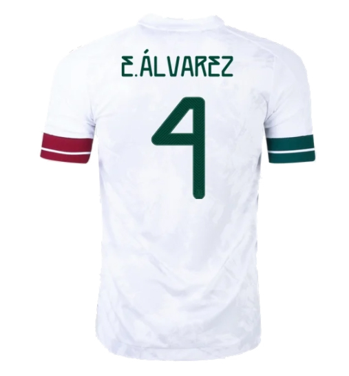 Replica E.ÁLVAREZ #4 Mexico Away Jersey 2020 By Adidas | Gogoalshop