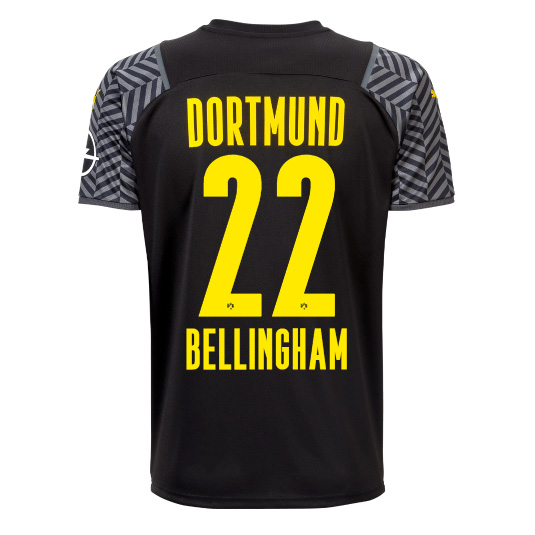 Replica BELLINGHAM #22 Borussia Dortmund Away Jersey 2021/22 By Puma ...