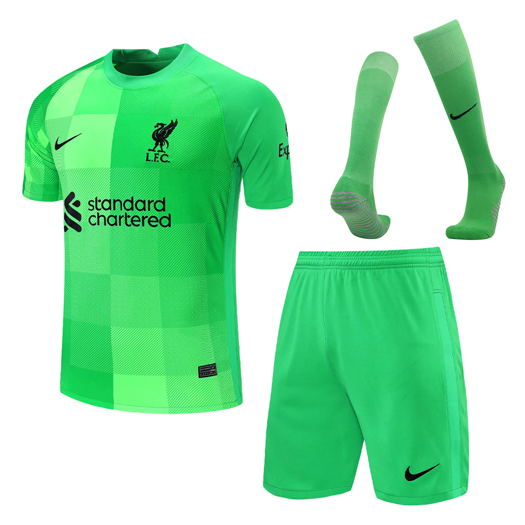 green liverpool goalkeeper kit junior