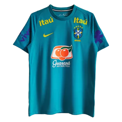 Brazil Pre-Match Soccer Jersey 2021 - gogoalshop