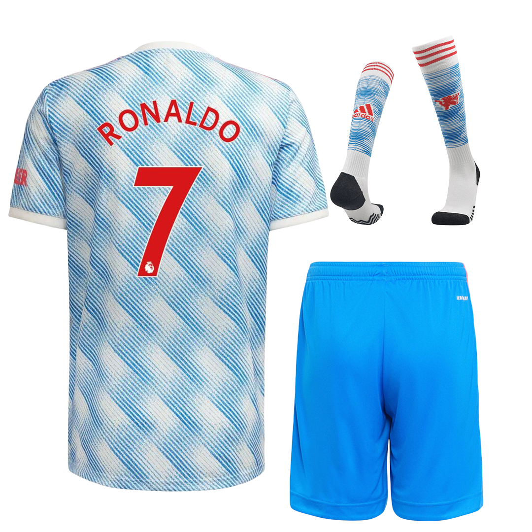 RONALDO #7 Manchester United Away Kit 2021/22 By Adidas | Gogoalshop