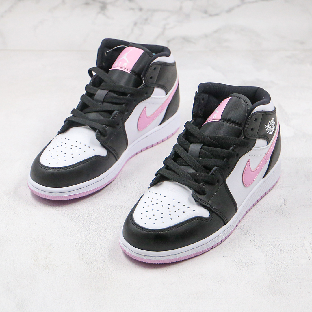 jordan 1 mid white light arctic pink