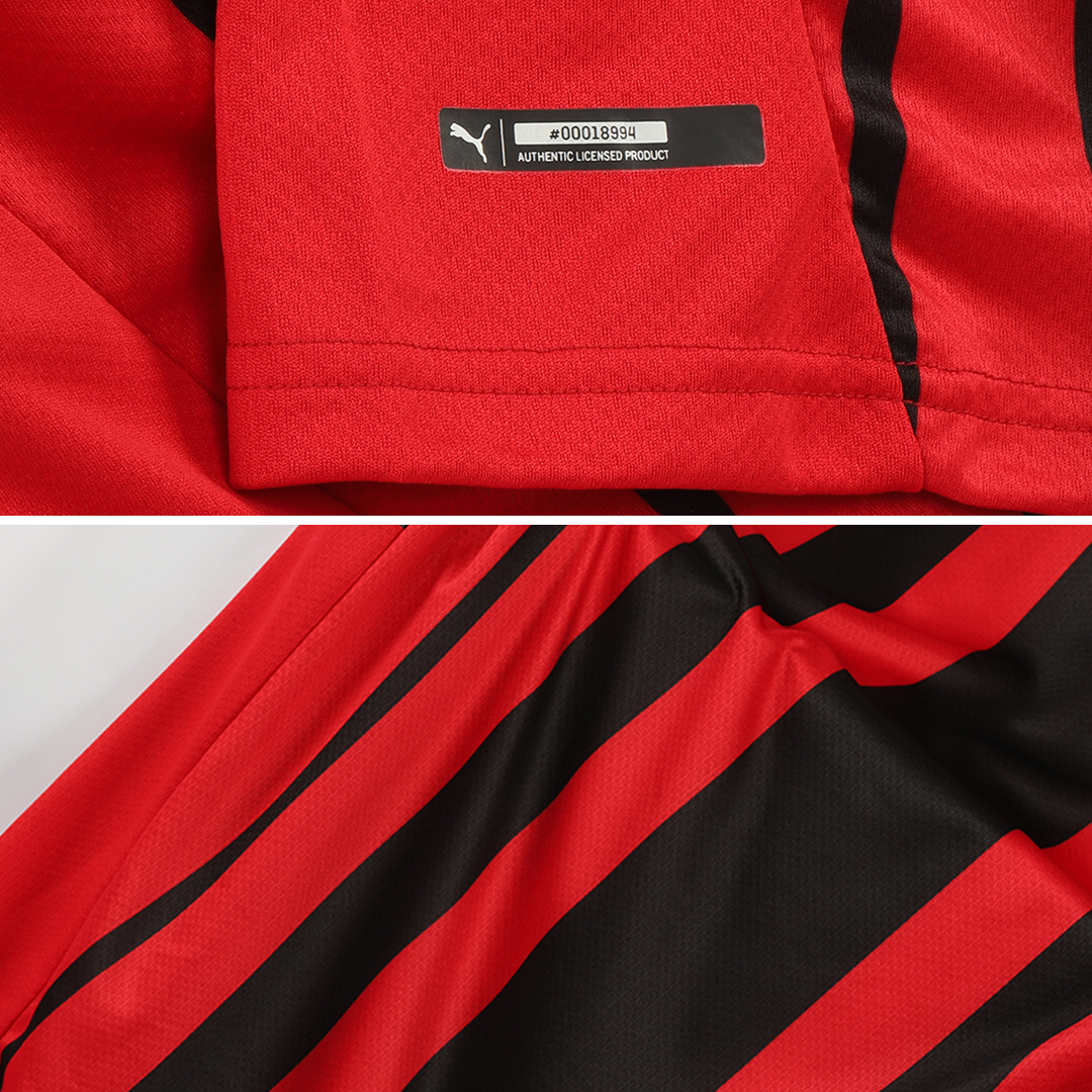  PUMA Men's 2021-22 AC Milan Home Replica Jersey (Tango Red -  Puma Black, Small) : Sports & Outdoors