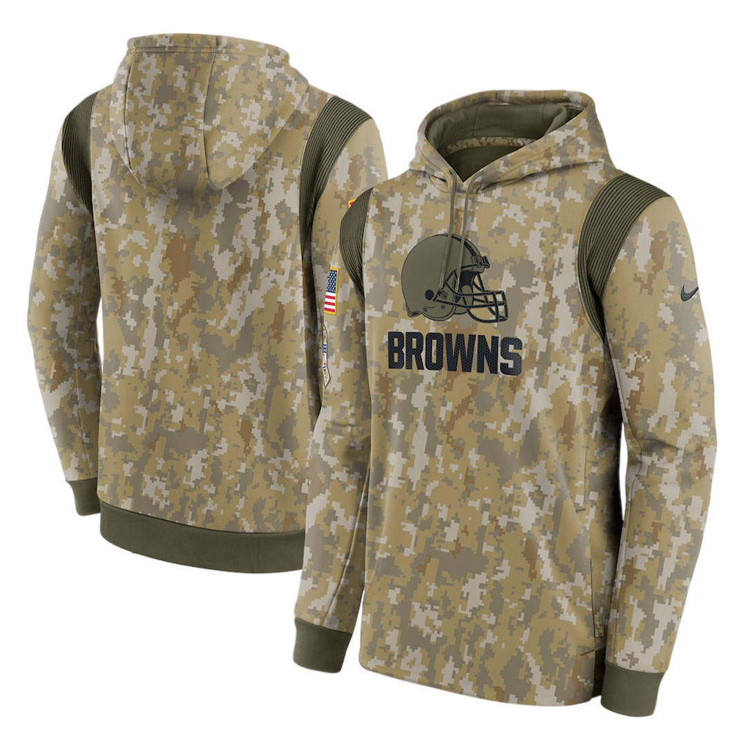NFL Cleveland Browns 2021 Salute To Service Therma Performance Pullover ...