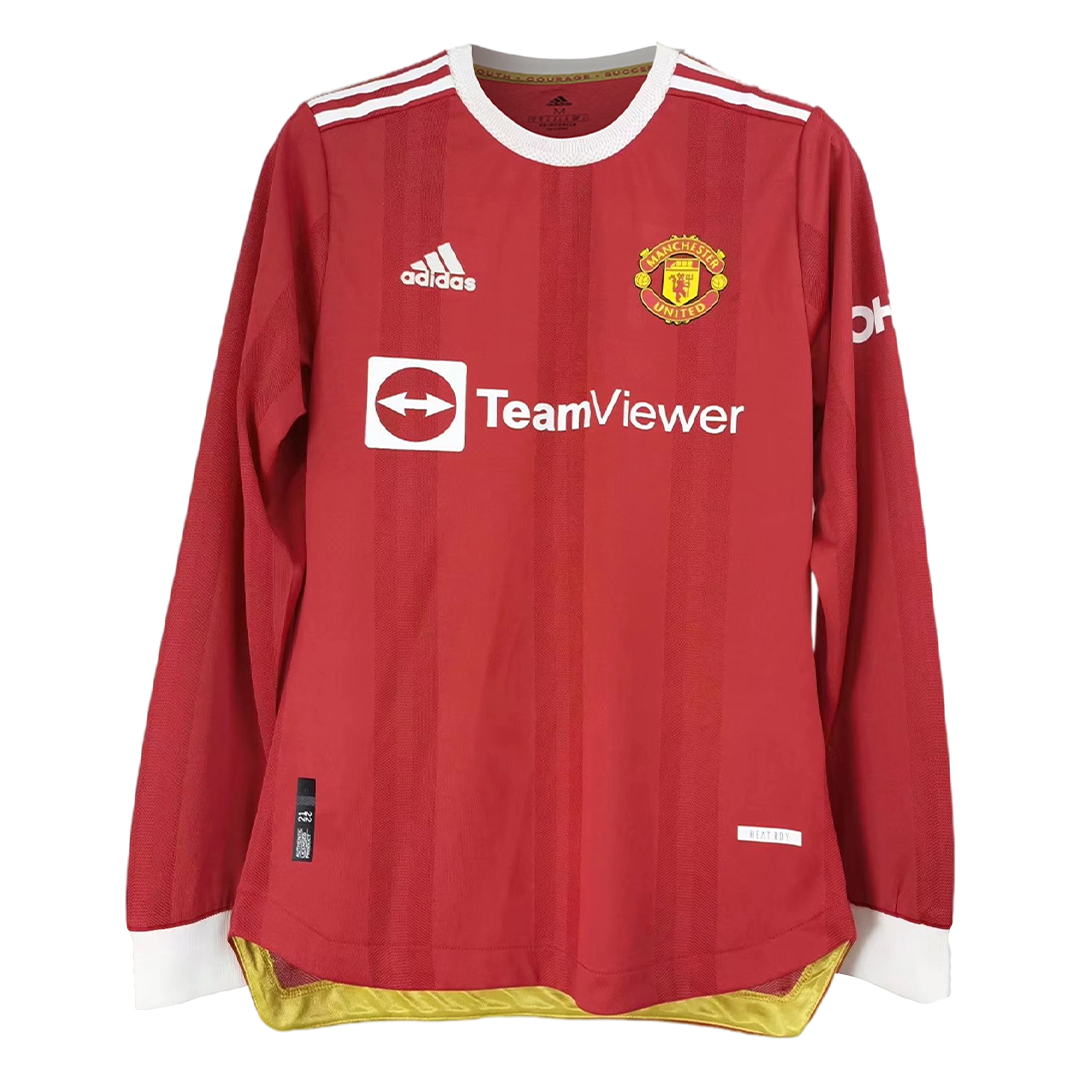 Adidas - Manchester United 21/22 Authentic Long Sleeve Jersey