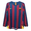 Vintage Soccer Jersey Barcelona Home Long Sleeve 2005/06 - gogoalshop