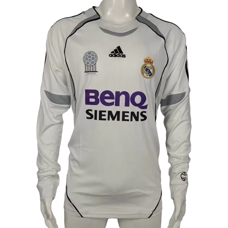 Real Madrid Home 2006-07 Long Sleeves Retro Jersey In India.