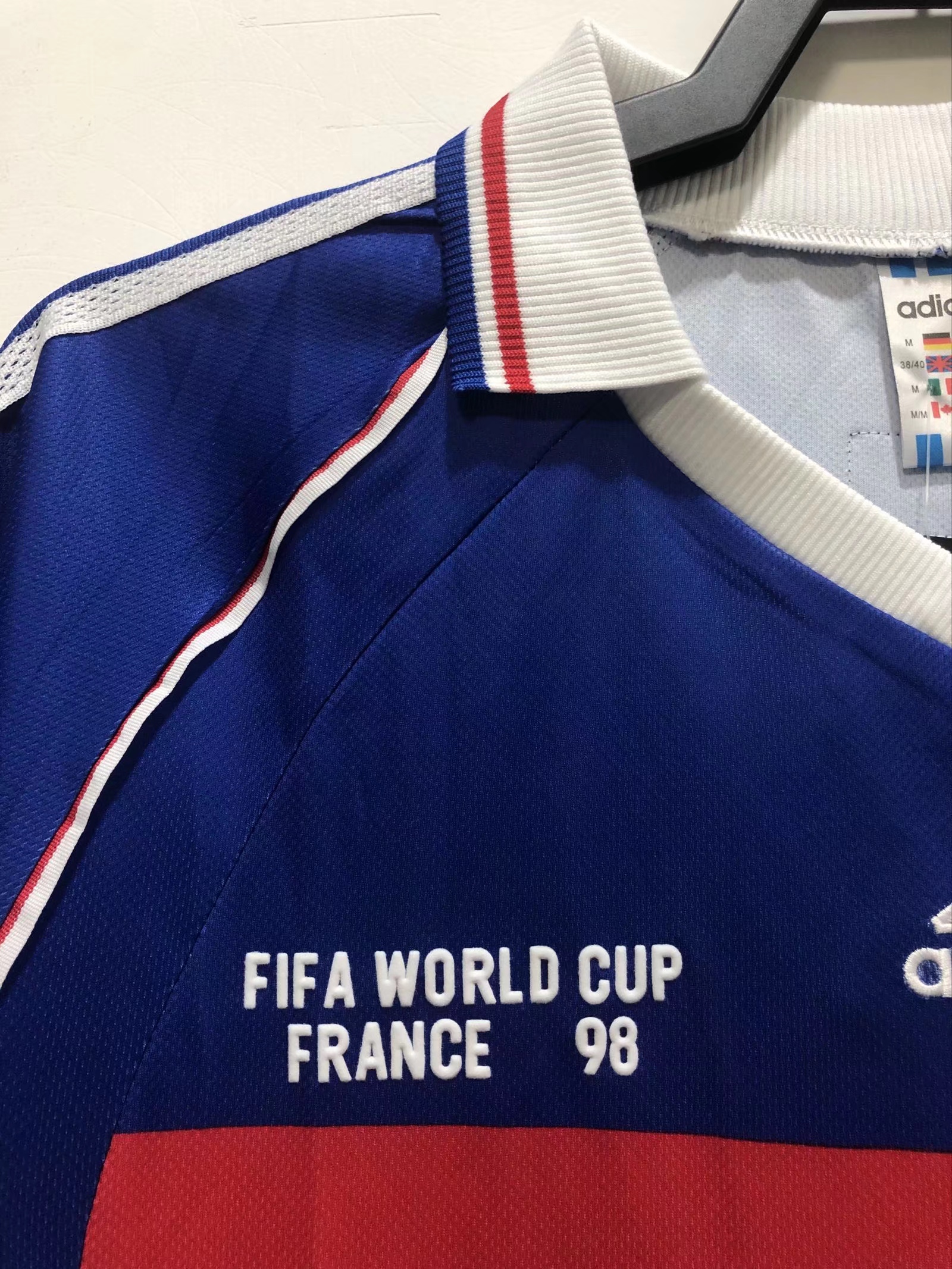 1998 France Home Jersey - Retro – Indiansoccermart