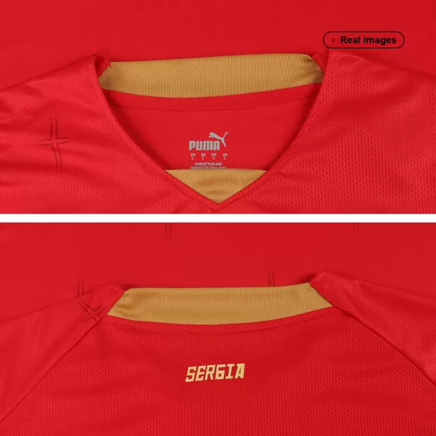 VLAHOVIĆ #18 Serbia Jersey 2022 Home World Cup