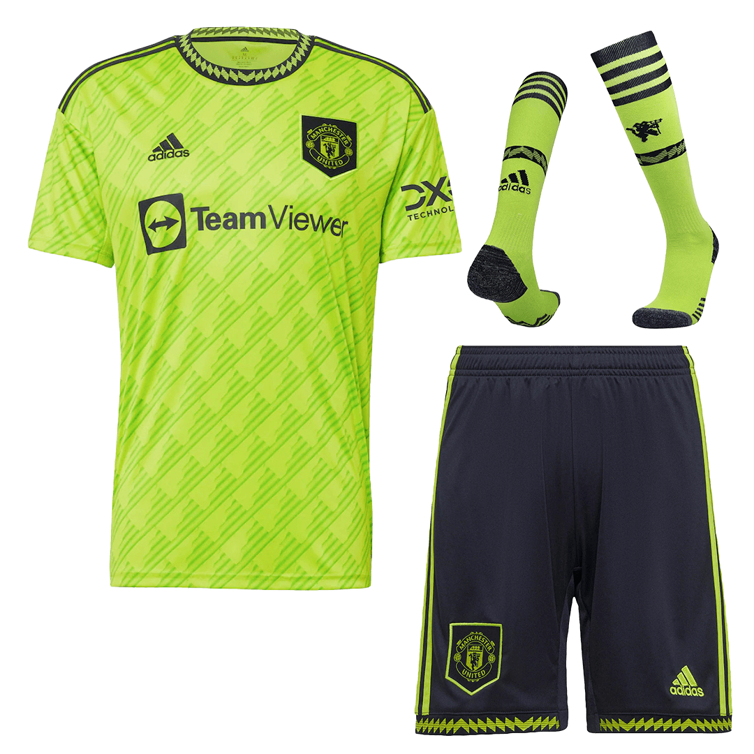 Manchester United Third Away Full Kit 2022/23 By Adidas | Gogoalshop