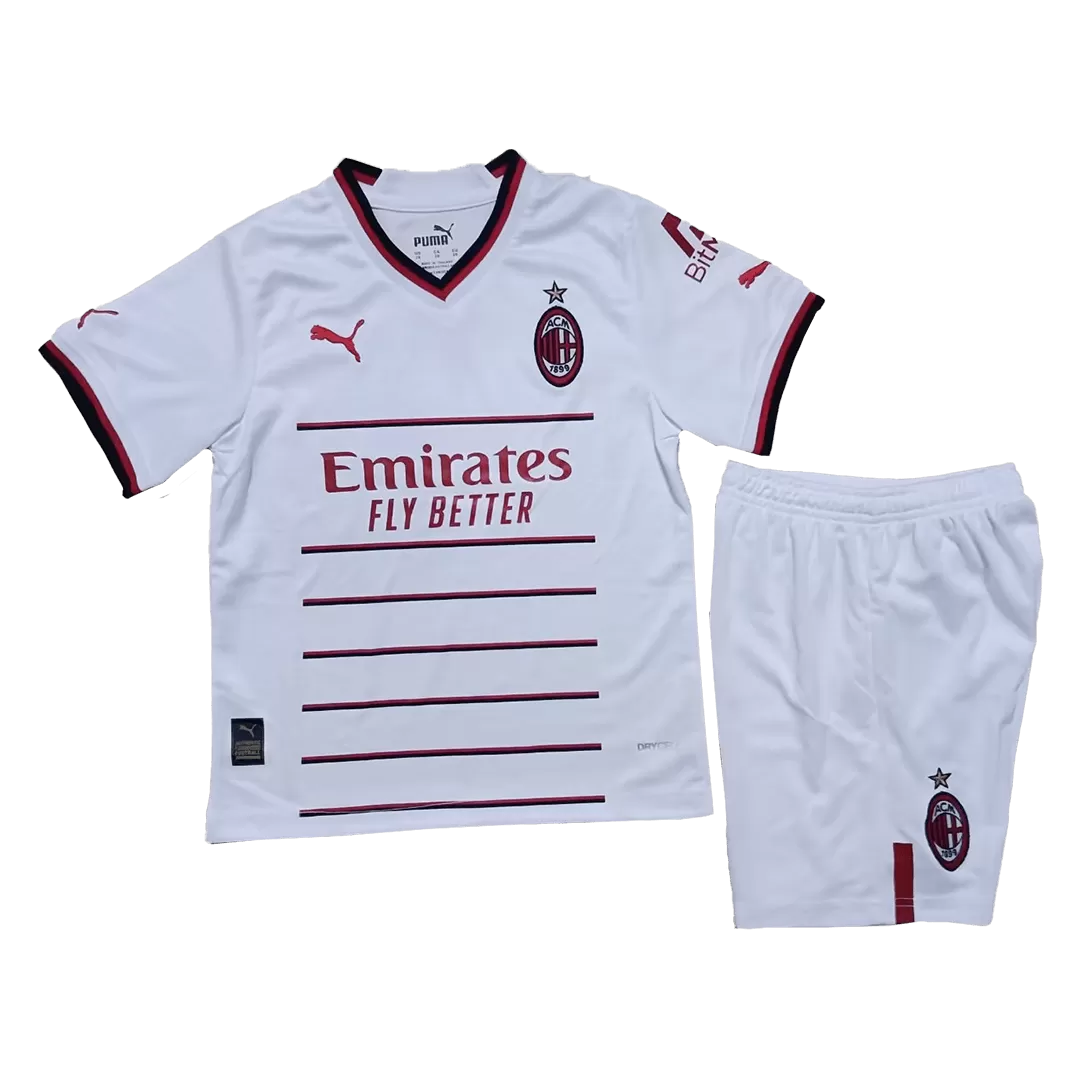 Puma Youth AC Milan Away Jersey 23 White/Gray / ym