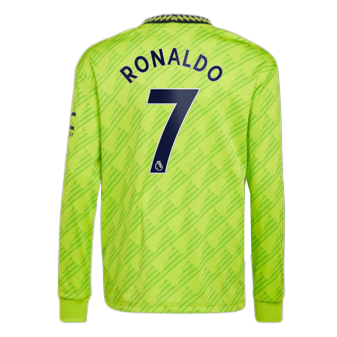 Cristiano Ronaldo Manchester United adidas 2022/23 Third Replica Player  Jersey - Neon Green