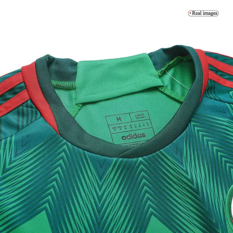 adidas 2022-23 Mexico Home Long-Sleeve Jersey - Green-Red