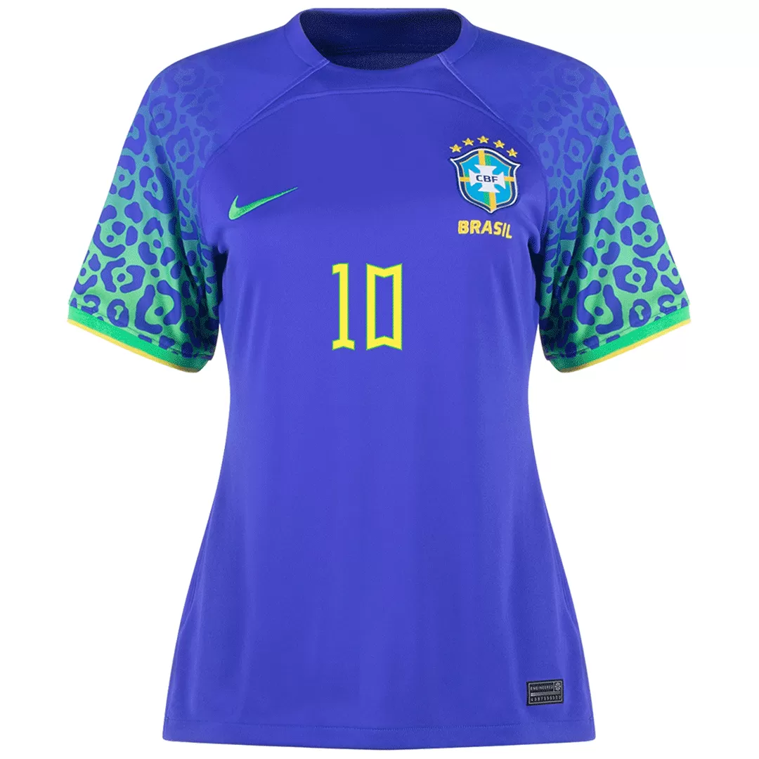 Men's Nike Neymar Jr. Blue Brazil National Team 2022/23 Away Vapor Match Authentic Player Jersey Size: Medium