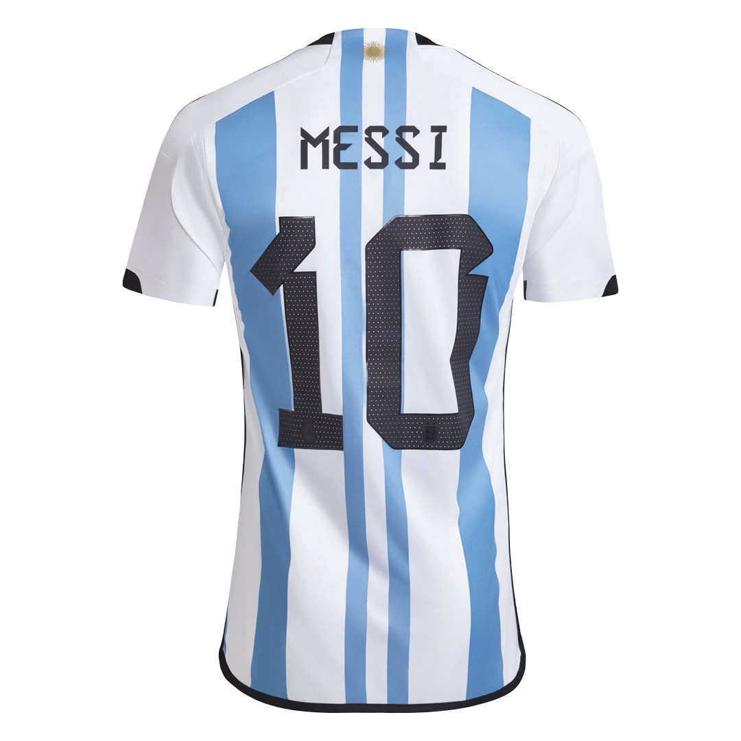 Argentina World Champion 3 high quality Star Jersey Messi #10