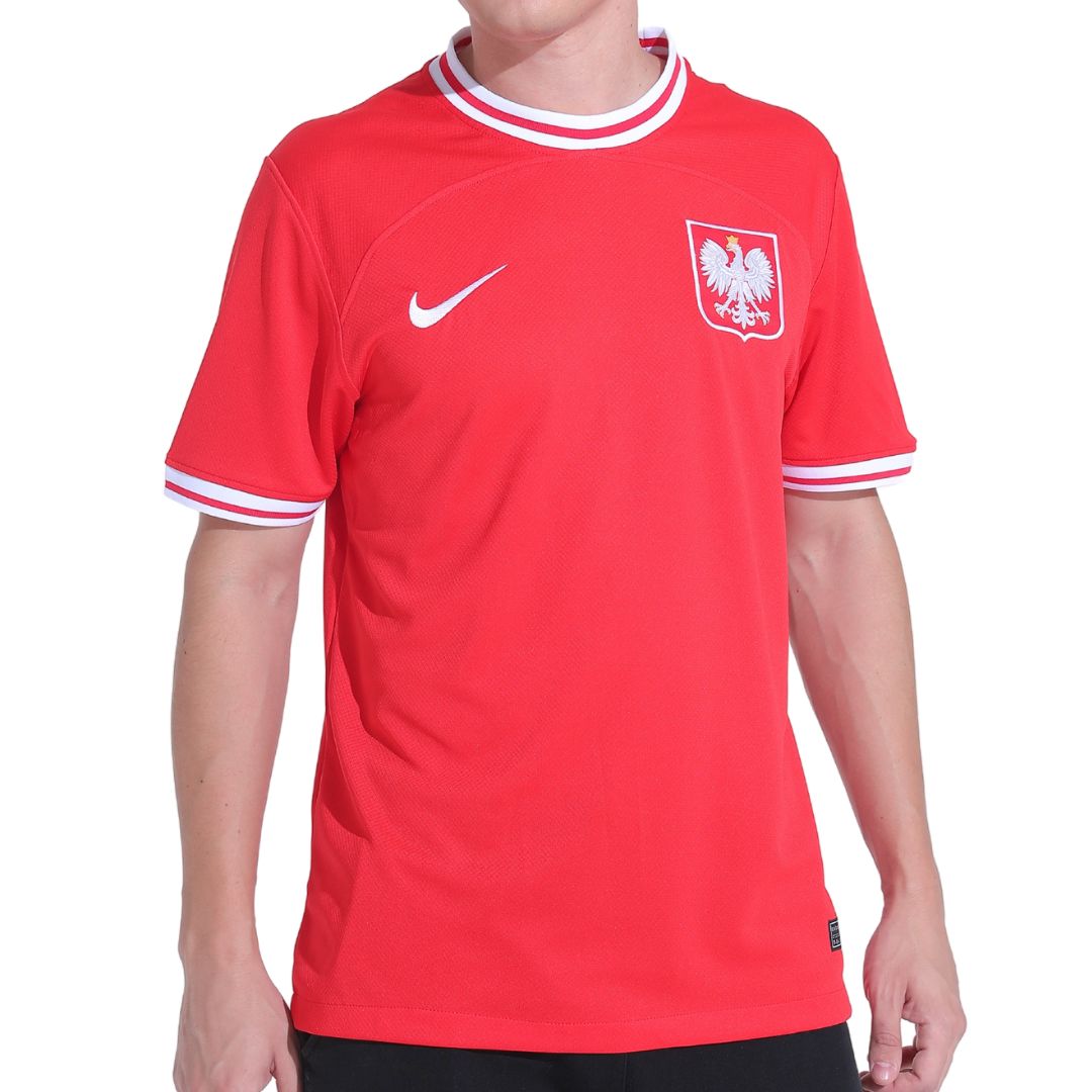 Nike Football World Cup 2022 Poland unisex away jersey in red