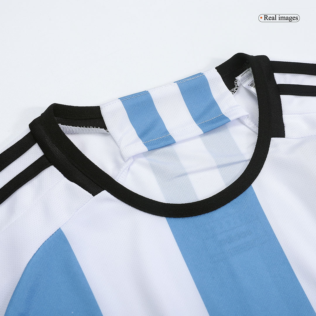 Camisa Seleção Argentina Home 2023 J.Alvarez 9 Torcedor Masculino - Branco  e Azul