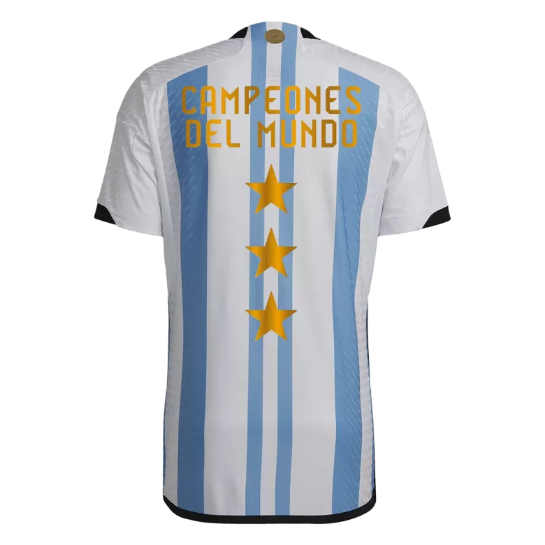 Authentic MESSI #10 Argentina 3 Stars Away Soccer Jersey 2022