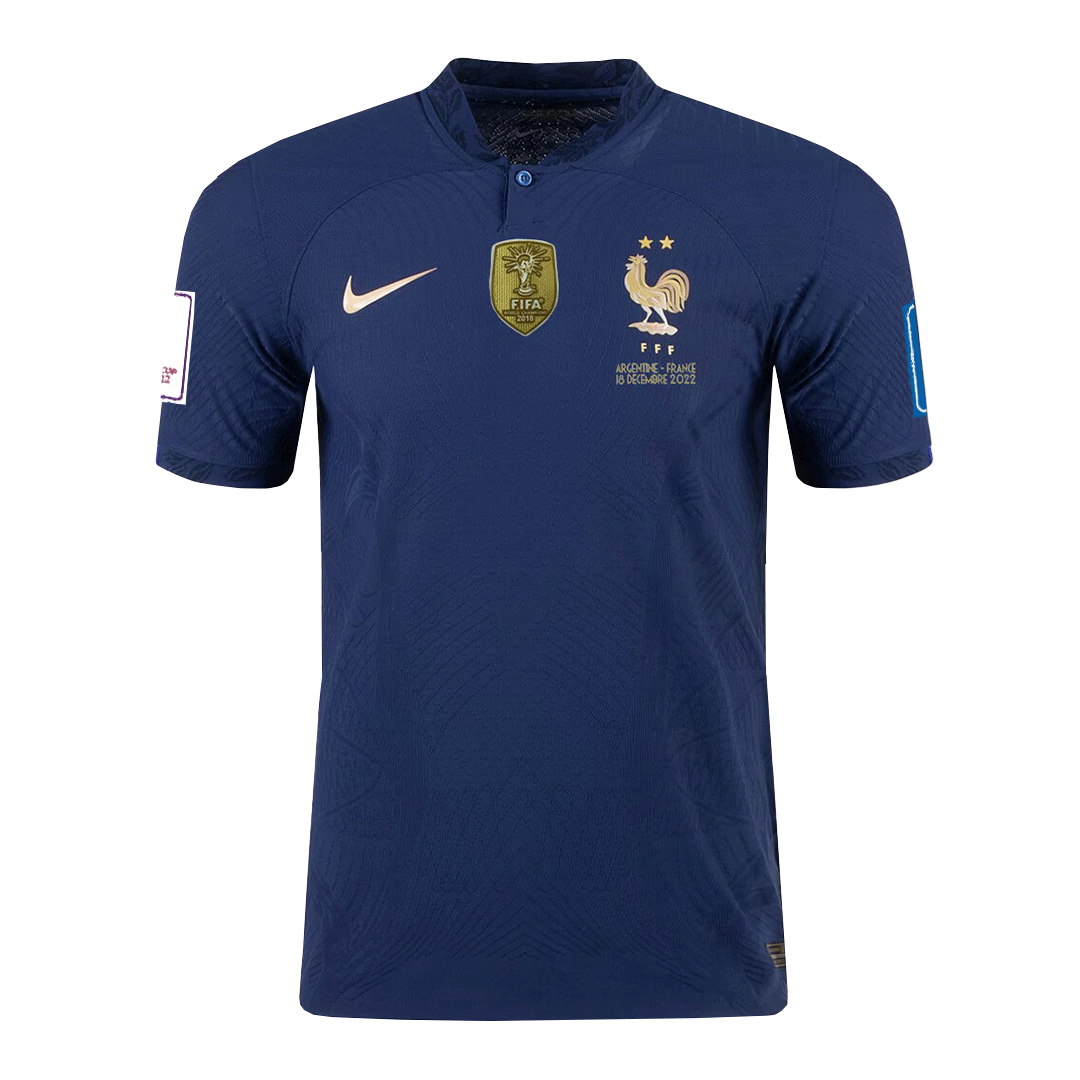 France Home Authentic Jersey World Cup 2022