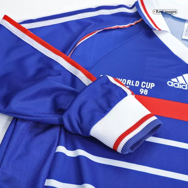 FRANCE WORLD CUP 1998 HOME LONG SLEEVE FOOTBALL SHIRT - My Retro Jersey