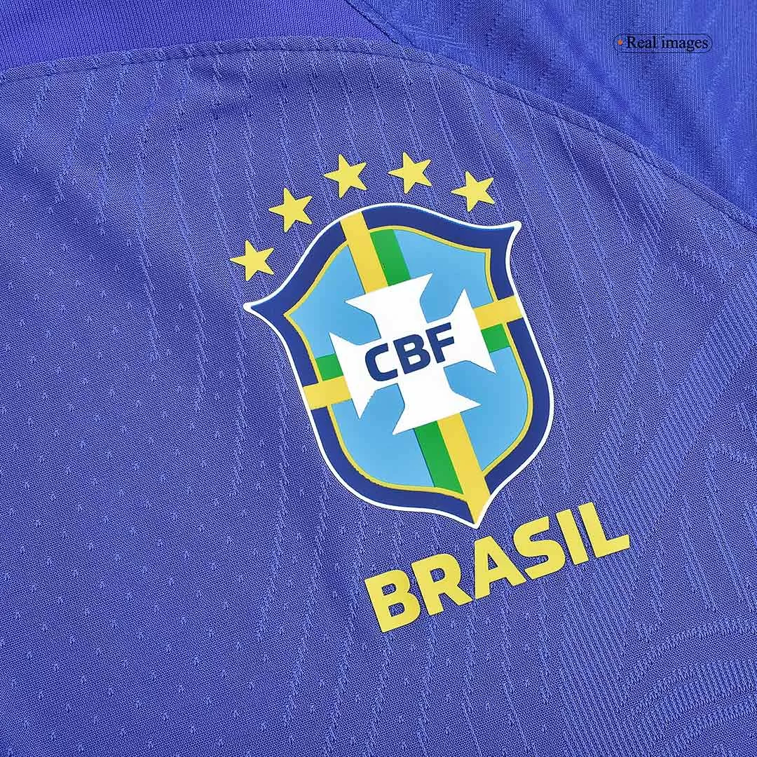 Authentic Brazil Away Long Sleeve Soccer Jersey 2022 | Gogoalshop