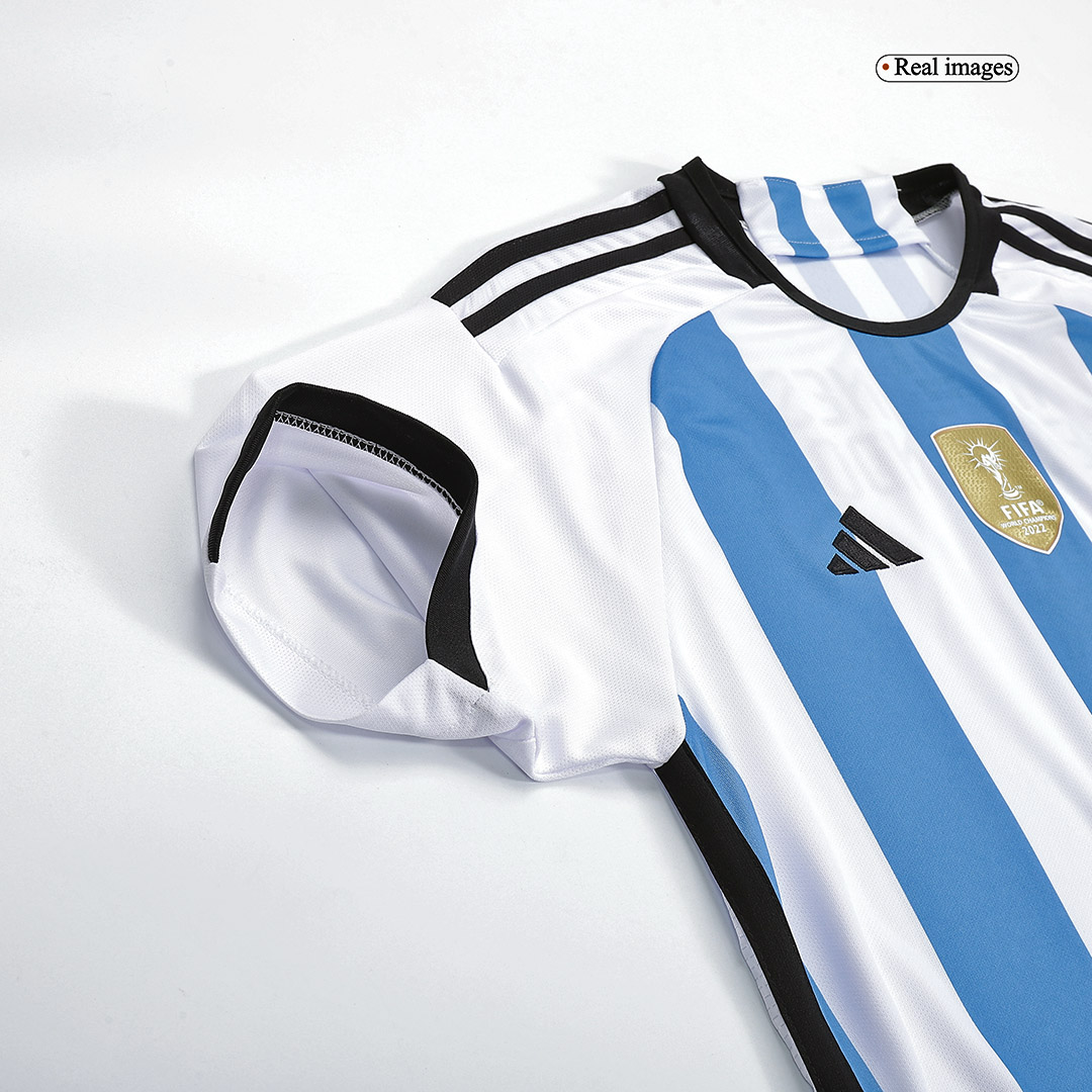 adidas Argentina 2022-23 Official Home 3 Star Champion Soccer