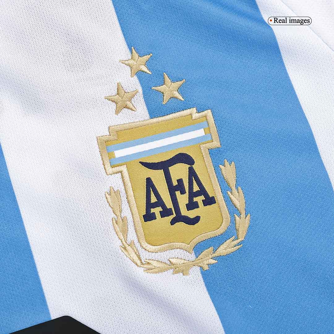 Top-selling Item] Argentina Champions Three Stars Lionel Messi 10 Youth  Home 3D Unisex Jersey