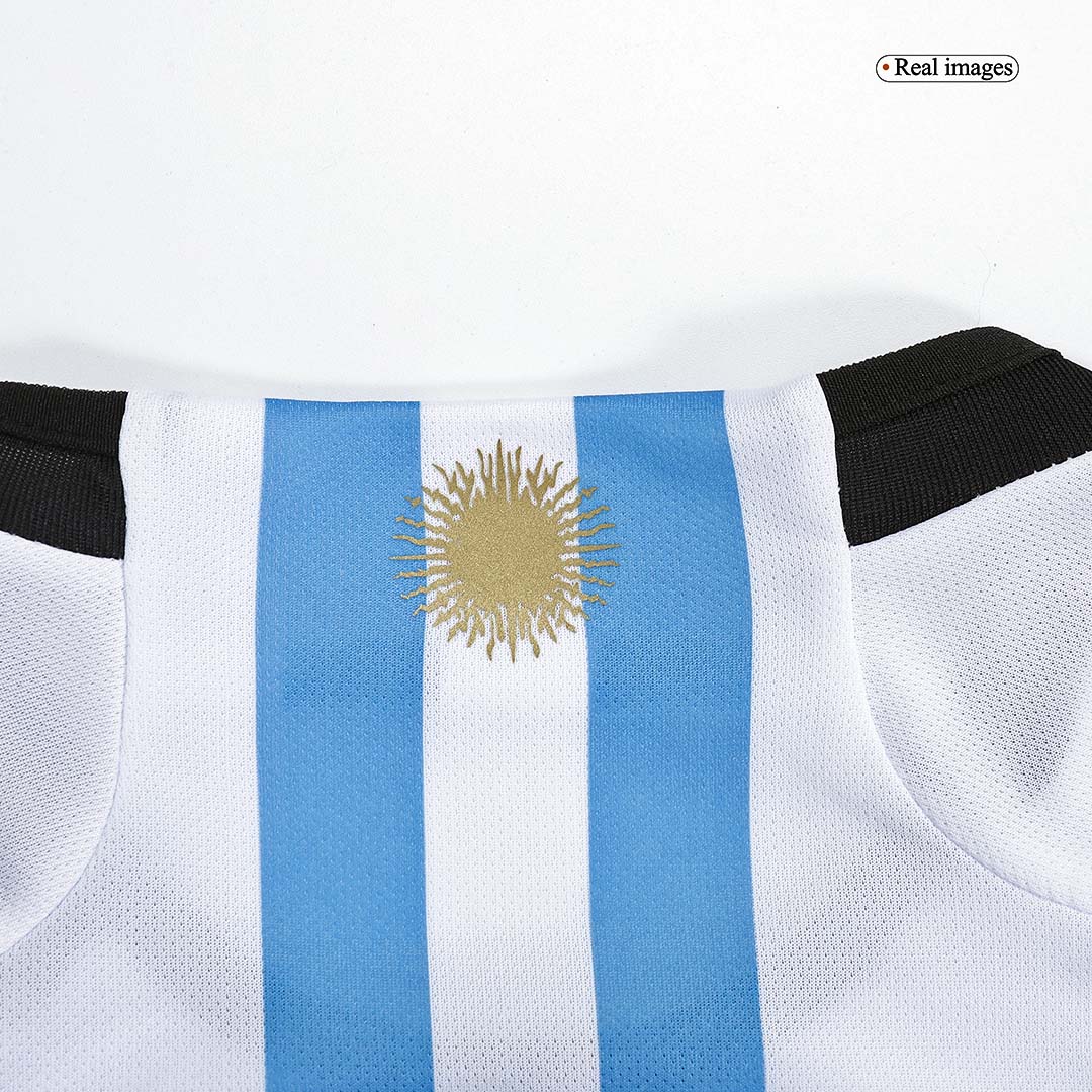 Argentina Champions Three Stars Julián Álvarez 9 Men Home Jersey