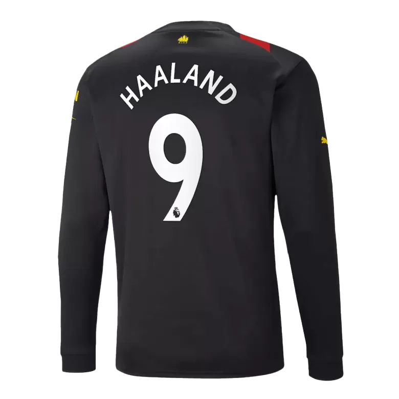 HAALAND #9 Manchester City Away Long Sleeve Soccer Jersey 2022/23