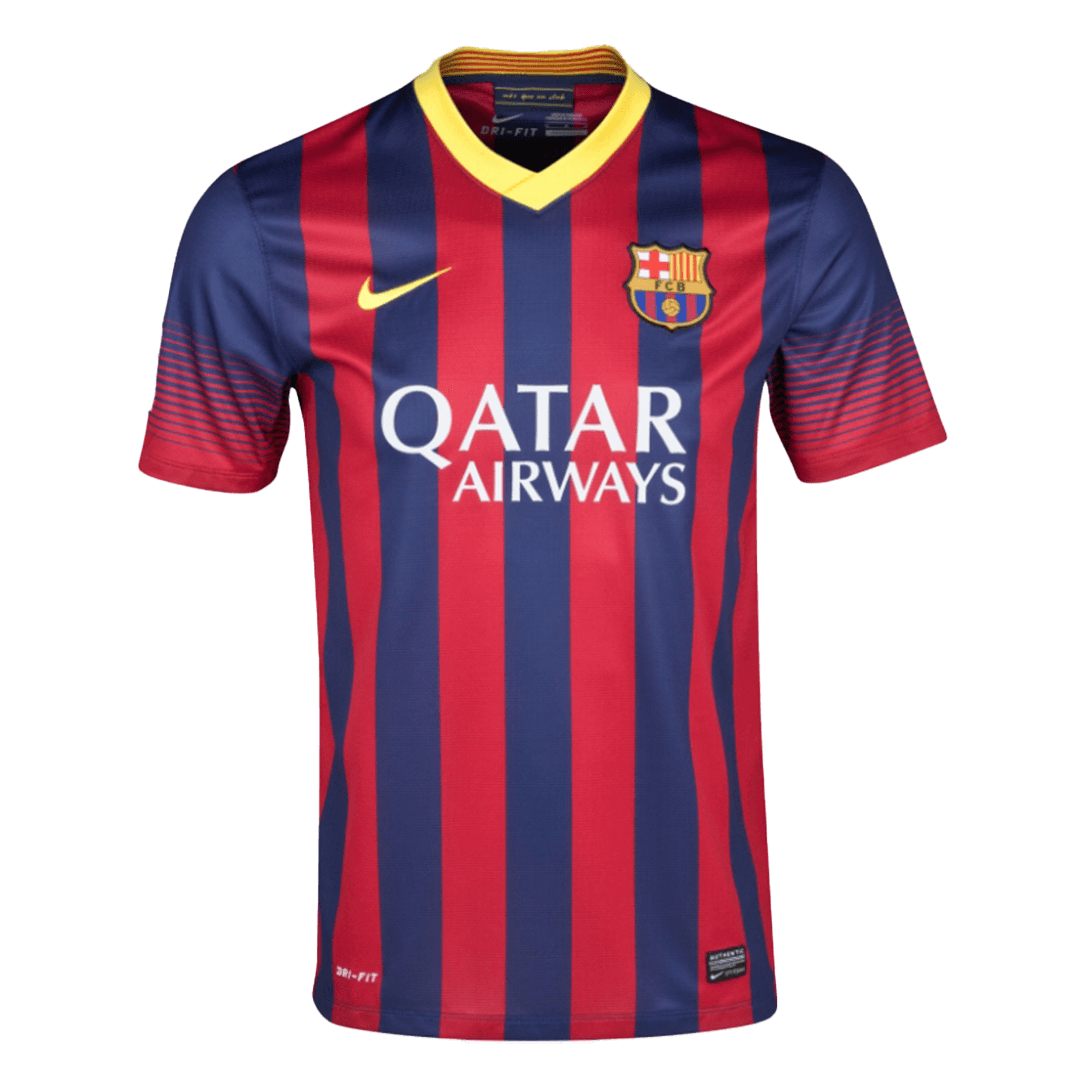 Vintage Soccer Jerseys Barcelona Home Jersey Shirts 2013/14 | Gogoalshop