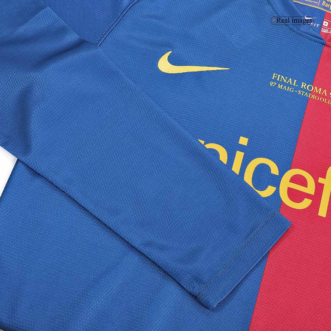 Vintage Soccer Shirts Barcelona Home 2008/09 - UCL Final