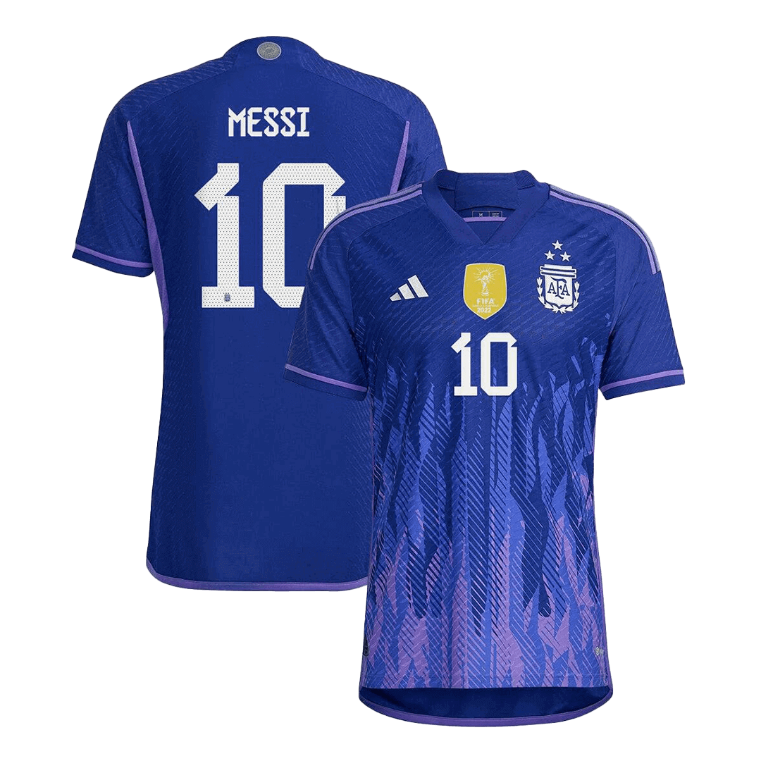 New MESSI #10 Argentina Away World Cup 2022 Champion Jersey | Gogoalshop
