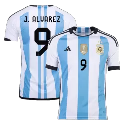 2022-2023 Argentina Pre-Match Shirt (Blue) (J.ALVAREZ 9)
