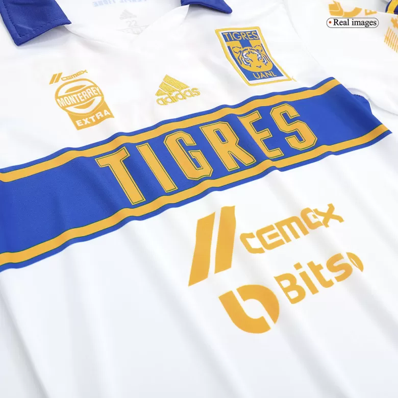 Youth Adidas White Tigres UANL 2022/23 Third Replica Jersey Size: Medium