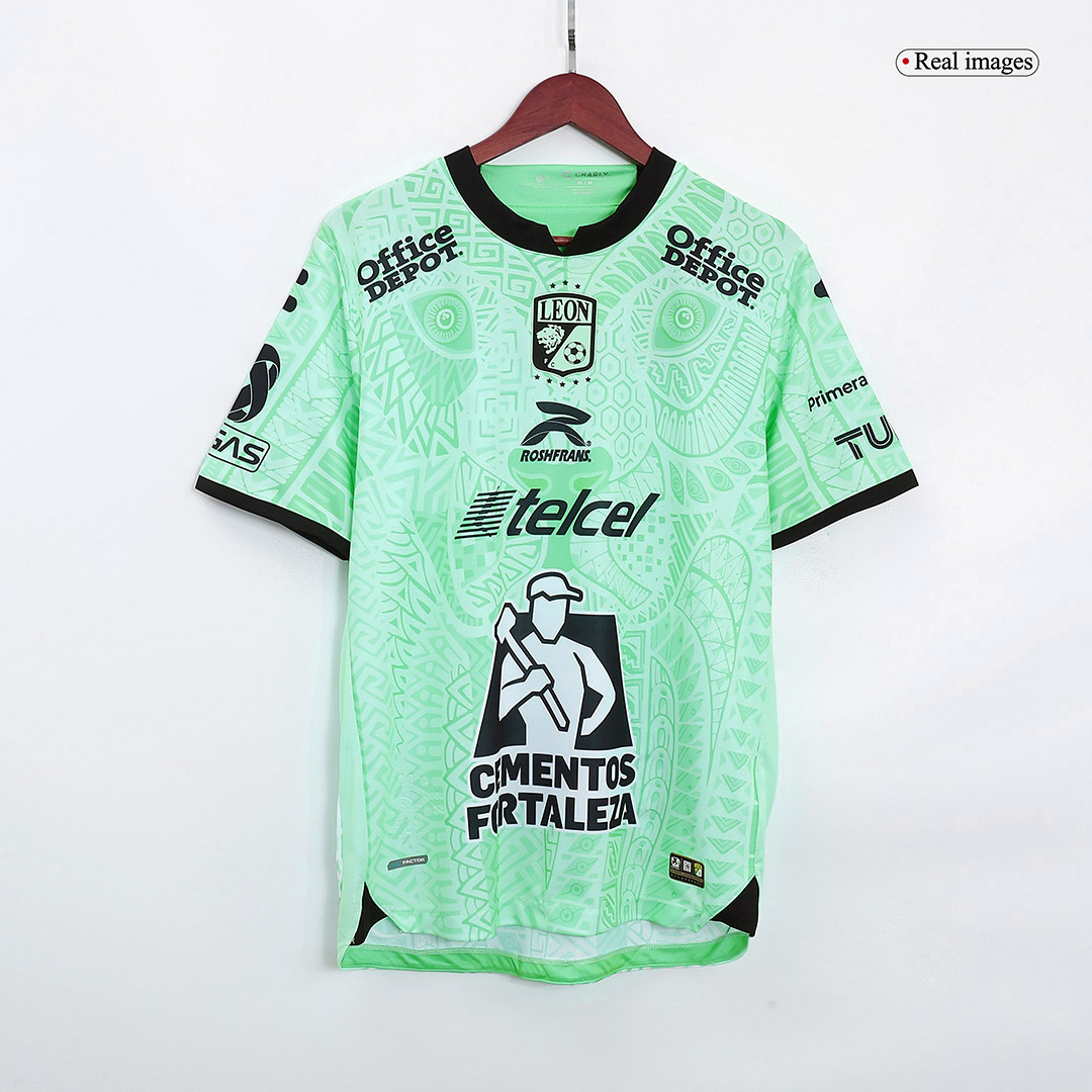 Liga MX Club Leon Third Authentic Jersey Shirt Green 2022-23 for Men