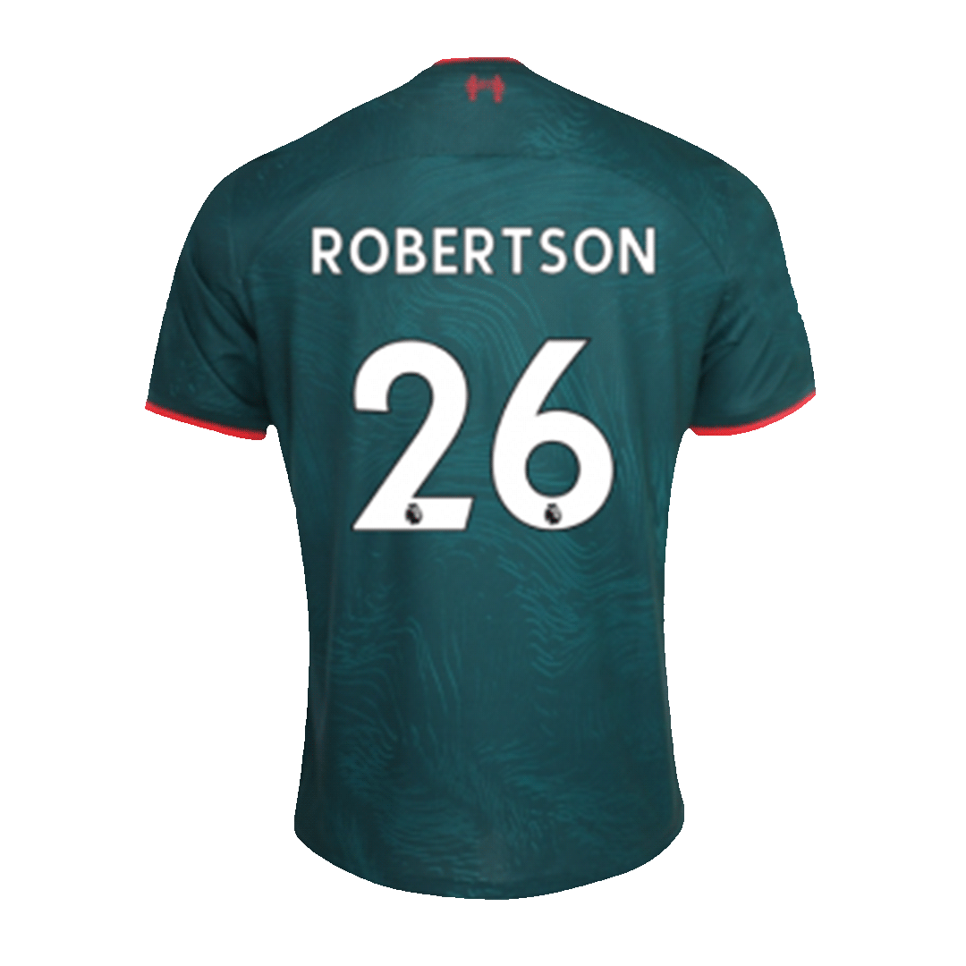 Buy Official 2022-2023 Liverpool Away Shirt (Kids) (ROBERTSON 26)